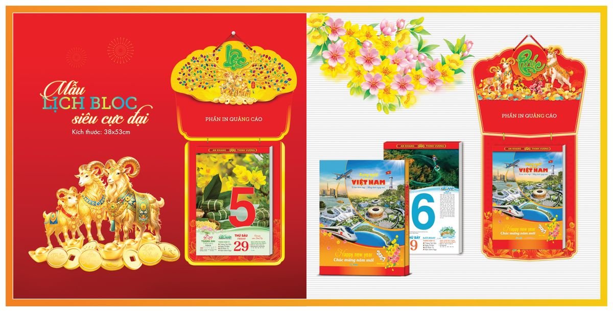 Lịch Bloc TPN 2027 TPNBLOC01 Quà Tết Truyền Thống Gốm Sứ & Lịch