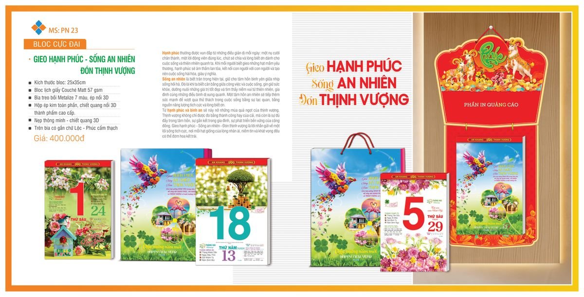 Lịch Bloc TPN 2027 TPNBLOC26 Quà Tết Truyền Thống Gốm Sứ & Lịch