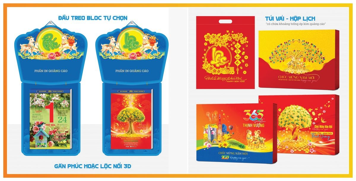Lịch Bloc TPN 2027 TPNBLOC30 Quà Tết Truyền Thống Gốm Sứ & Lịch