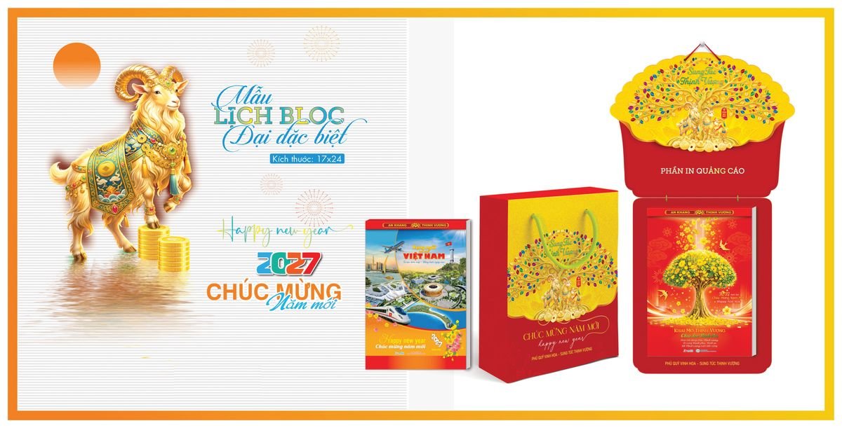 Lịch Bloc TPN 2027 TPNBLOC53 Quà Tết Truyền Thống Gốm Sứ & Lịch