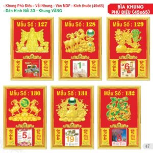 Lịch Bìa Treo 2027 TS Mẫu TS-48 (45 x 65 cm) Quà Tết Truyền Thống Gốm Sứ & Lịch