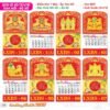Lịch Treo Tường Lò Xo 2027 TS Mẫu TS-49 (37 x 70 cm) Quà Tết Truyền Thống Gốm Sứ & Lịch