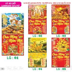 Lịch Treo Tường Lò Xo 2027 TS Mẫu TS-57 (37 x 70 cm) Quà Tết Truyền Thống Gốm Sứ & Lịch