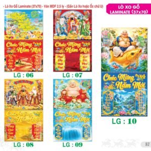 Lịch Treo Tường Lò Xo 2027 TS Mẫu TS-58 (37 x 70 cm) Quà Tết Truyền Thống Gốm Sứ & Lịch