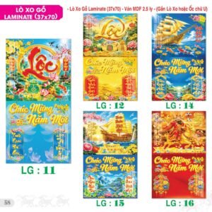 Lịch Treo Tường Lò Xo 2027 TS Mẫu TS-59 (37 x 70 cm) Quà Tết Truyền Thống Gốm Sứ & Lịch