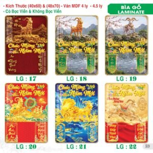 Lịch Bìa Treo 2027 TS Mẫu TS-60 (40 x 60 cm) Quà Tết Truyền Thống Gốm Sứ & Lịch
