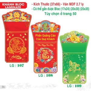 Lịch Bloc Siêu Đại 2027 TS Mẫu TS-75 (37 x 66 cm) Quà Tết Truyền Thống Gốm Sứ & Lịch
