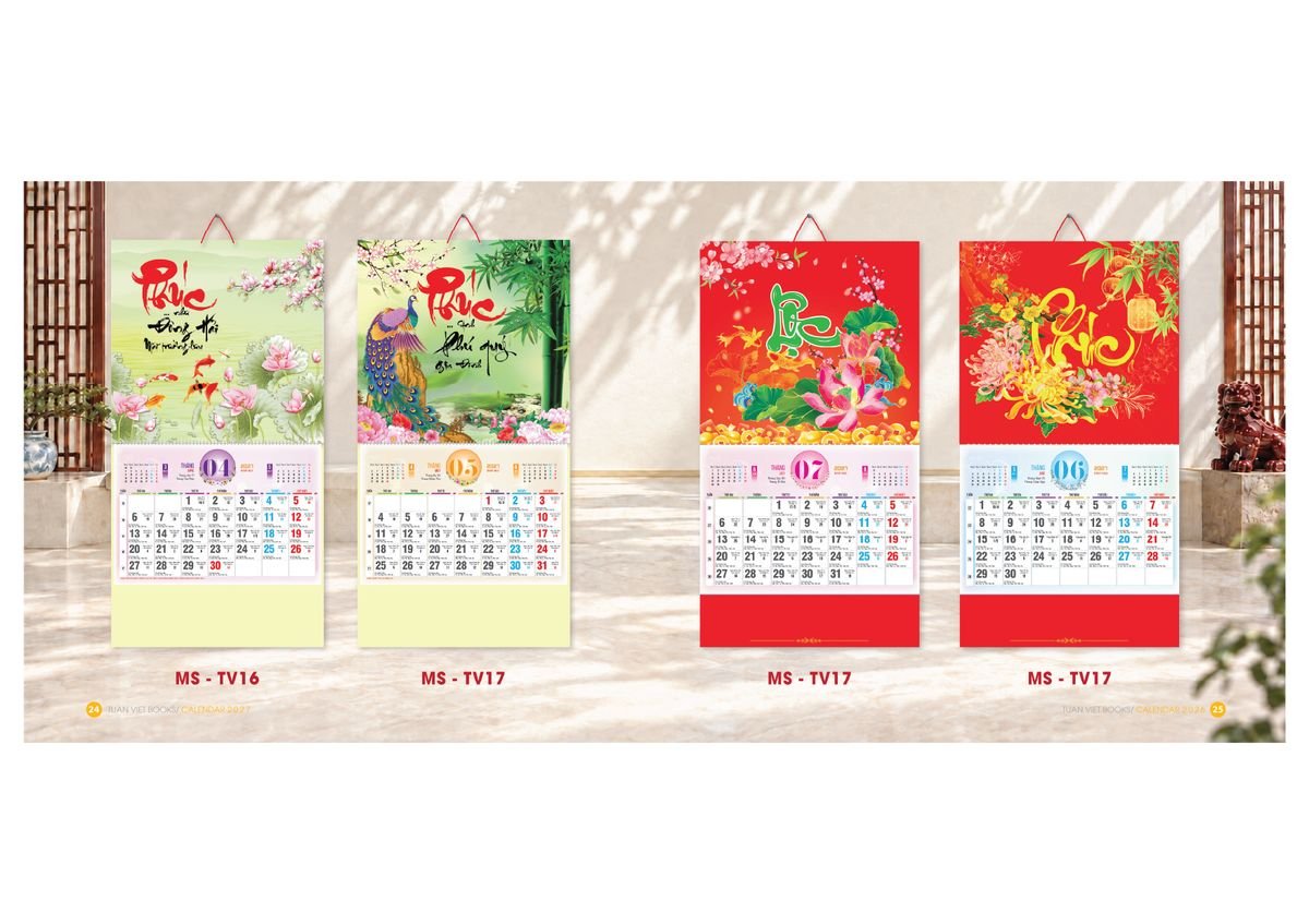 Lịch Bloc Cực Đại 2027 TV11 Quà Tết Truyền Thống Gốm Sứ & Lịch