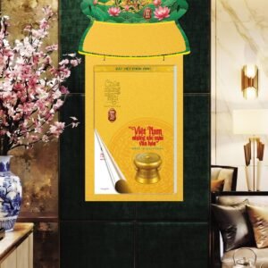 Lịch Bloc 2027 VHVN Mẫu VHVN-02 (29 x 41 cm) Quà Tết Truyền Thống Gốm Sứ & Lịch