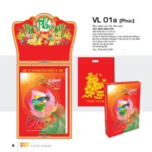 Lịch Bloc Siêu Cực Đại 2027 VL Mẫu VL01A (35 x 50cm) Quà Tết Truyền Thống Gốm Sứ & Lịch in logo doanh nghiệp quà tặng Tết tại Gốm Sứ Bát Tràng & Quà Tết