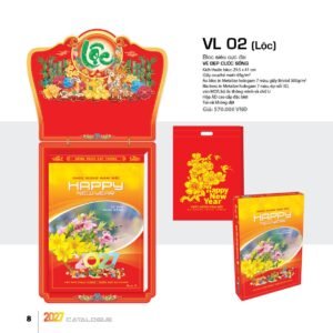 Lịch Bloc Siêu Cực Đại 2027 VL Mẫu VL02 (38 x 53 cm) Quà Tết Truyền Thống Gốm Sứ & Lịch in logo doanh nghiệp quà tặng Tết tại Gốm Sứ Bát Tràng & Quà Tết