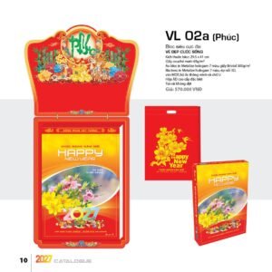 Lịch Bloc Siêu Cực Đại 2027 VL Mẫu VL02A (38 x 53 cm) Quà Tết Truyền Thống Gốm Sứ & Lịch in logo doanh nghiệp quà tặng Tết tại Gốm Sứ Bát Tràng & Quà Tết