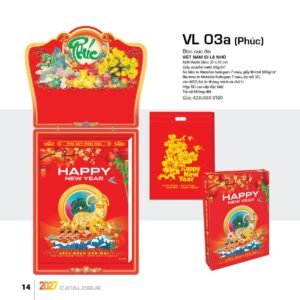 Lịch Bloc Cực Đại 2027 VL Mẫu VL03A (25 x 35cm) Quà Tết Truyền Thống Gốm Sứ & Lịch in logo doanh nghiệp quà tặng Tết tại Gốm Sứ Bát Tràng & Quà Tết