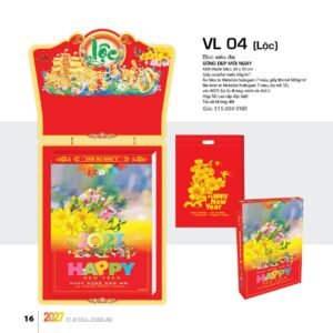Lịch Bloc Siêu Đại 2027 VL Mẫu VL04 (20 x 30cm) Quà Tết Truyền Thống Gốm Sứ & Lịch in logo doanh nghiệp quà tặng Tết tại Gốm Sứ Bát Tràng & Quà Tết