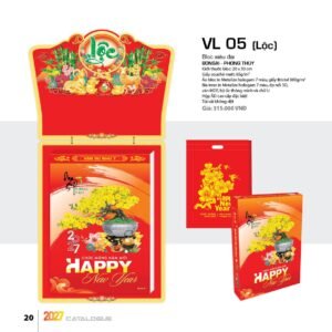 Lịch Bloc Siêu Đại 2027 VL Mẫu VL05 (20 x 30cm) Quà Tết Truyền Thống Gốm Sứ & Lịch in logo doanh nghiệp quà tặng Tết tại Gốm Sứ Bát Tràng & Quà Tết