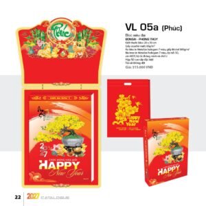 Lịch Bloc Siêu Đại 2027 VL Mẫu VL05A (20 x 30cm) Quà Tết Truyền Thống Gốm Sứ & Lịch in logo doanh nghiệp quà tặng Tết tại Gốm Sứ Bát Tràng & Quà Tết