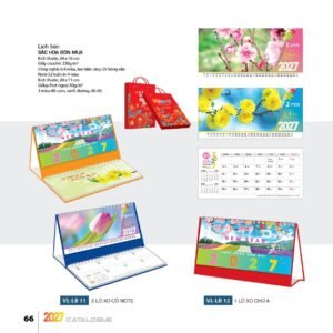 Lịch Bloc 2027 VL Mẫu VLLB11 (29 x 41 cm) Quà Tết Truyền Thống Gốm Sứ & Lịch in logo doanh nghiệp quà tặng Tết tại Gốm Sứ Bát Tràng & Quà Tết