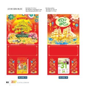 Lịch Treo Tường Lò Xo 2027 VL Mẫu VLLXG13 (13 x 19cm) Quà Tết Truyền Thống Gốm Sứ & Lịch in logo doanh nghiệp quà tặng Tết tại Gốm Sứ Bát Tràng & Quà Tết